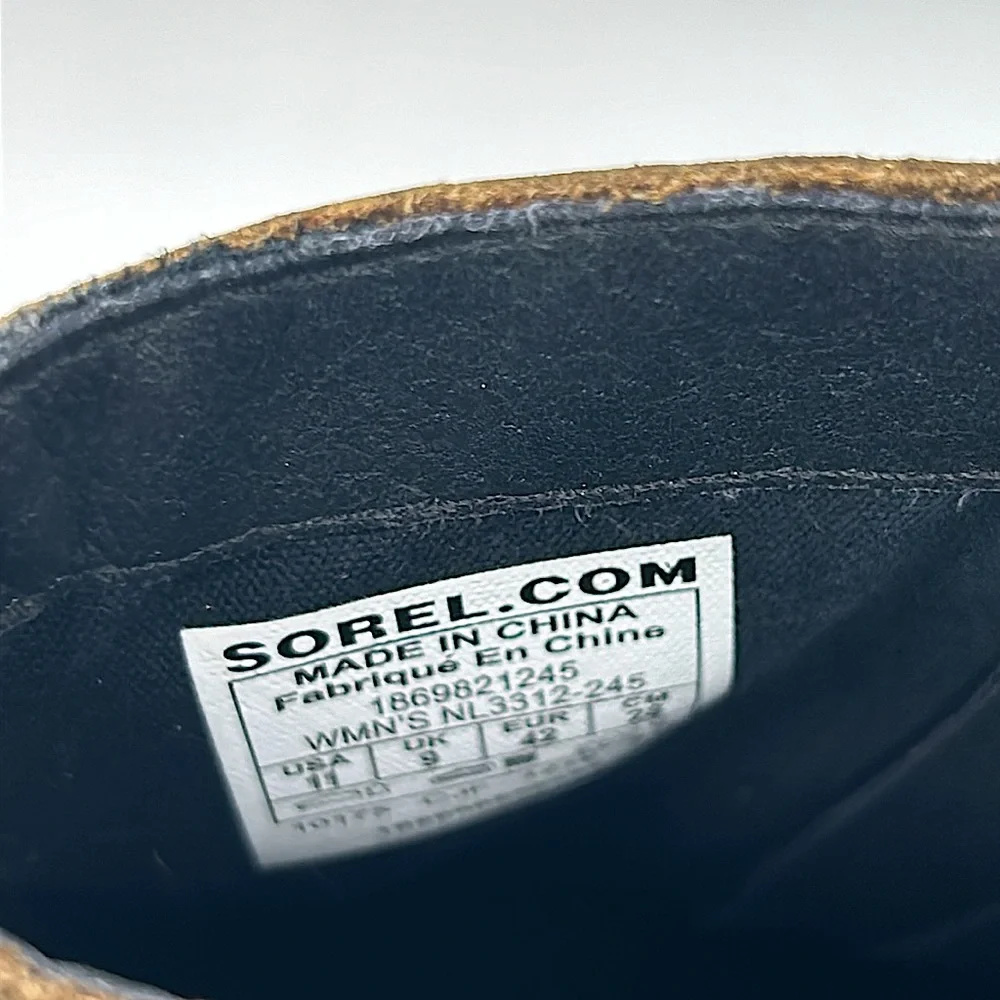 Sorel Dark Brown Leather/Suede Chukka Boots Booties Shoes **Size 11** 🌸🌸 - Picture 7 of 8